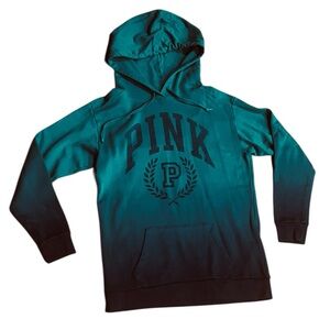 Women's PINK Victoria's Secret Hoodie XS Teal Ombre